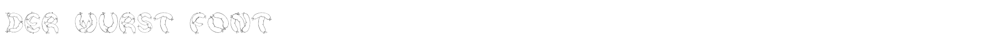 Sample characters Der Wurst Font Font